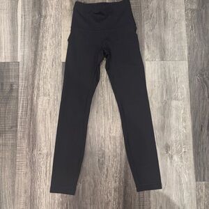 Lululemon Wunder Train Ribbed High-Rise Leggings Black Size 0